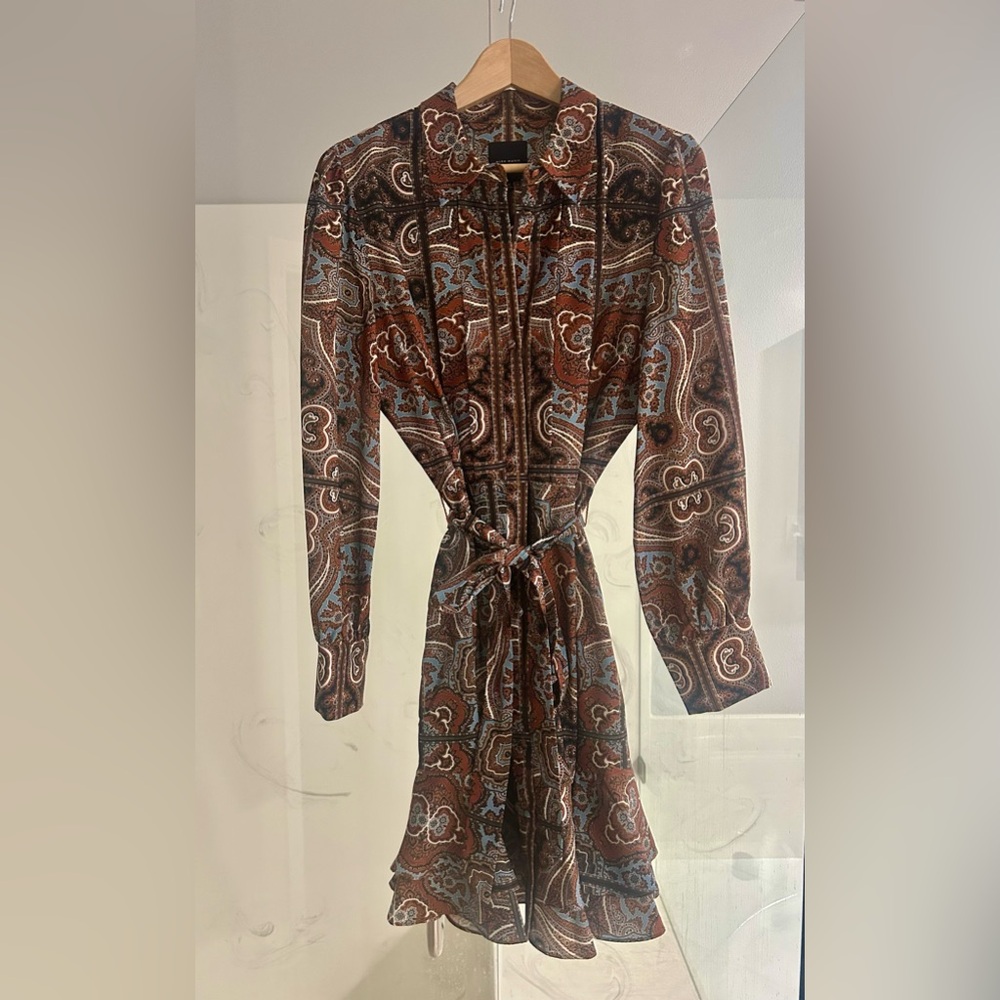 Alex Marie Paisley Shirt Dress